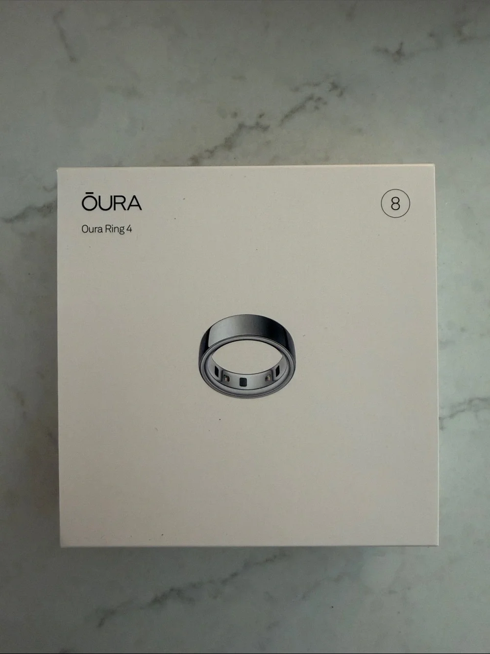 NWT Gen 4 Horizon Silver Oura Ring size 8